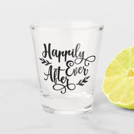 Copo De Shot Feliz para sempre após o casamento