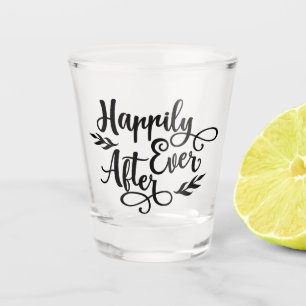 Copo De Shot Feliz para sempre após o casamento