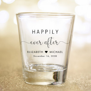 Copo De Shot Feliz Para Sempre Após O Casamento