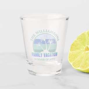Copo De Shot Férias Familiares Personalizadas Ilha Tropical de
