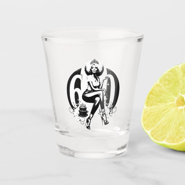 Copo De Shot Feroz e Fabuloso aos 60 (Frente)
