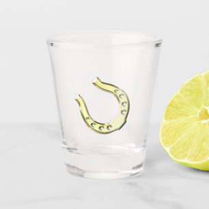 Copo De Shot Ferradura Dourado