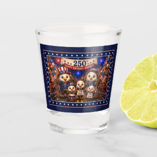 Copo De Shot Festa de 4 de Julho do Águia Americana de Aniversá