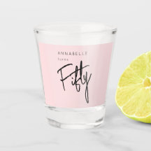 Festa de aniversário de 50 anos moderna