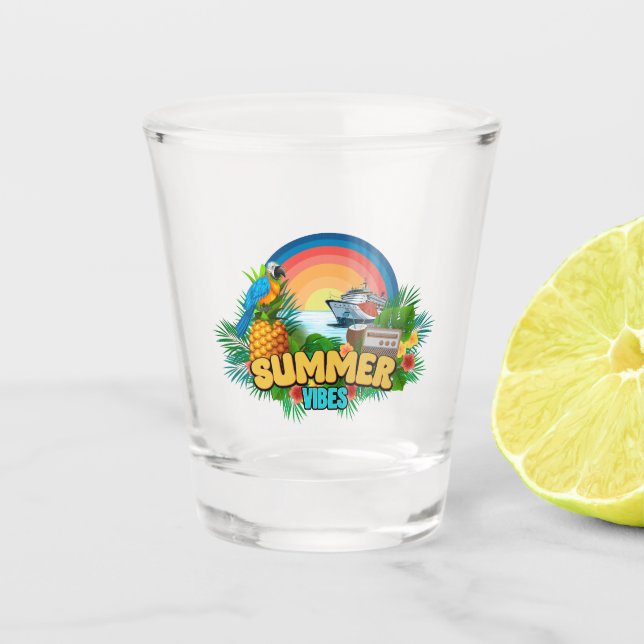 Copo De Shot Festa de Praia Vibes de Verão (Frente)