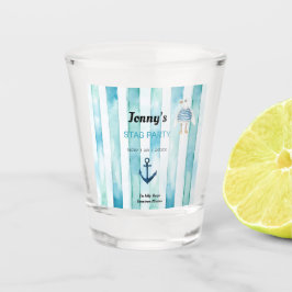 Copo De Shot Festa de solteiro de Stag com tema náutico