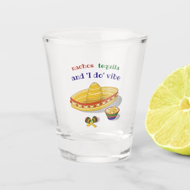 Copo De Shot Festa Mexicana Personalizada para Despedida de Sol (Frente)