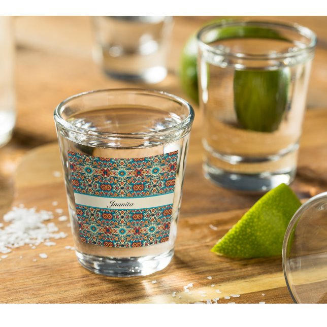 Copo De Shot Fiesta Blooms, personalizável (Criador carregado)