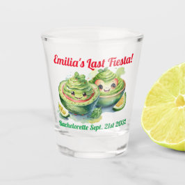 Copo De Shot Fiesta Shot Glass Avocado Bachelorette Personalize
