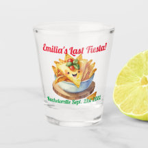 Fiesta Shot Glass Nachos Bachelorette Personalizad