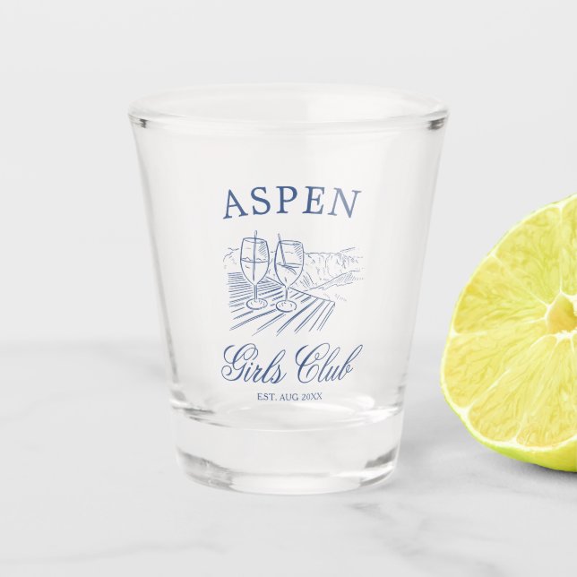 Copo De Shot Fim de Semana Après Ski Com a Noiva Para Ser Bach (Frente)