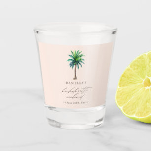 Copo De Shot Fim de Semana do Bachelorette Blush da Árvore de P
