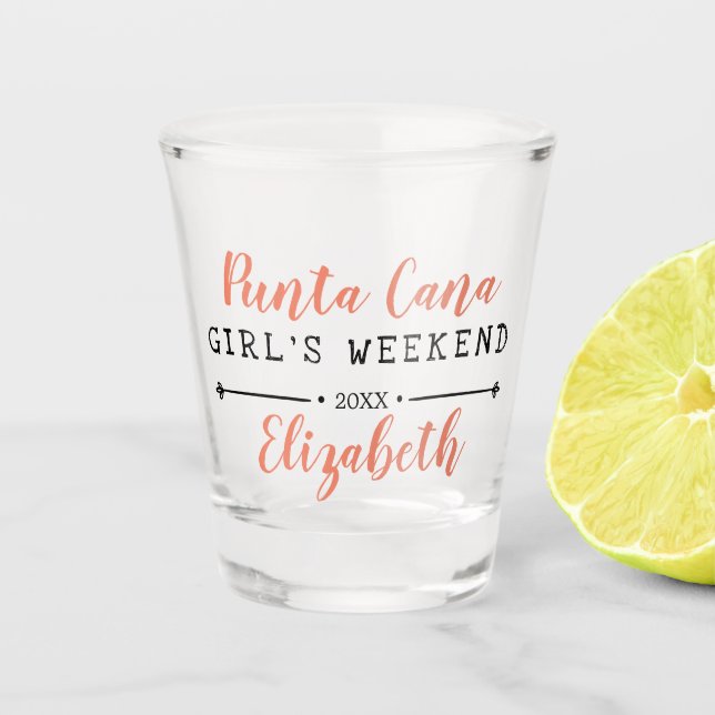 Copo De Shot Fim de Semana Personalizado para Meninas Ano (Frente)