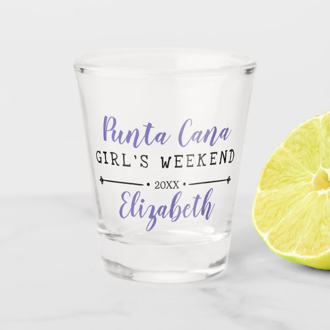 Copo De Shot Fim de Semana Personalizado para Meninas Ano (Frente)