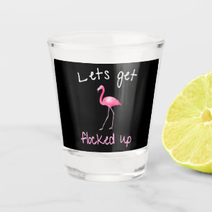 Copo De Shot Flamingo - Vamos Ficar Bloqueados