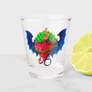 Copo de Shot Flash Tatuagem Coração Alado Psyko-Da