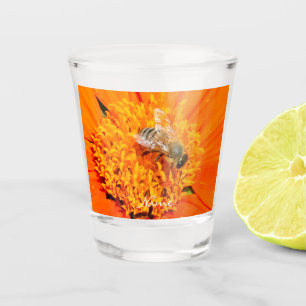 Copo De Shot Flor polinizadora de Abelhas de mel Laranja Thunde