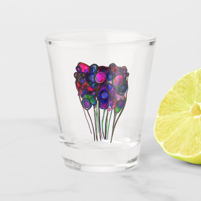 Copo De Shot Flores (Frente)