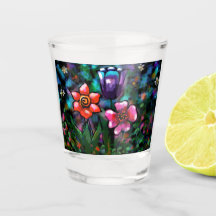 Flores De Flores, Florais, Azuis, Cor-De-Rosa, Qui