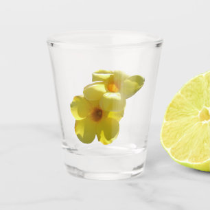 Copo De Shot Flores de Trompetes do ouro I