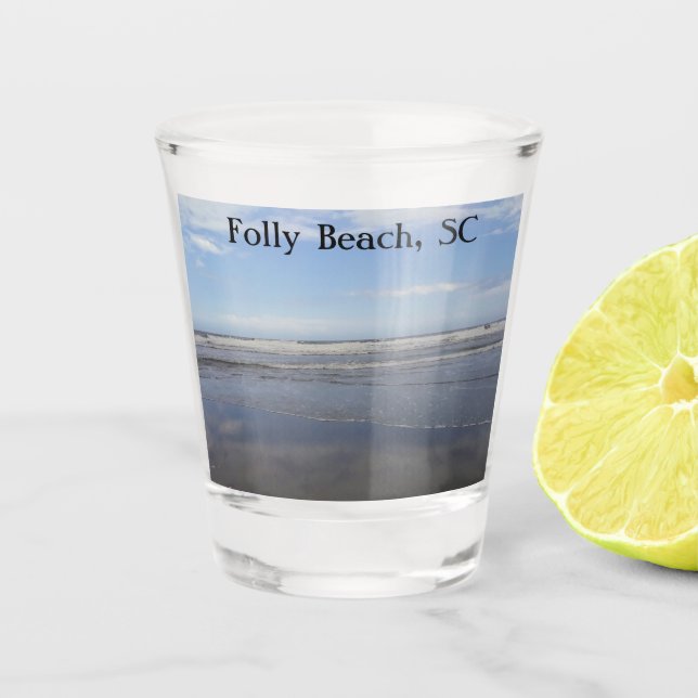 Copo De Shot Folly Beach, SC Shot Glass (Frente)