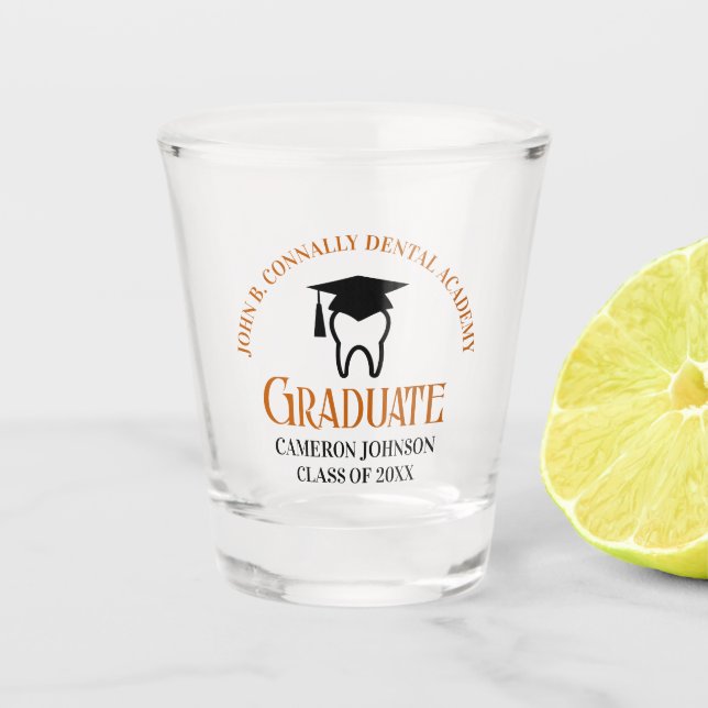 Copo De Shot Formatação de Dentista Personalizada da Escola Sec (Frente)