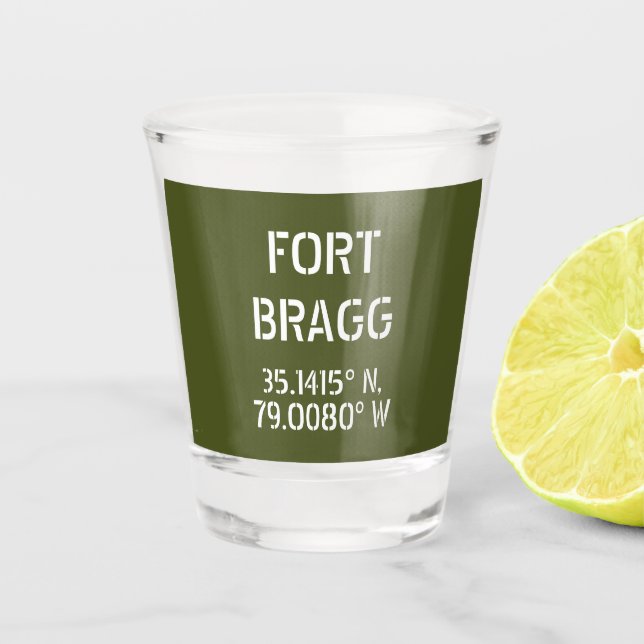 Copo De Shot Fort Bragg Latitude Longitude (Frente)