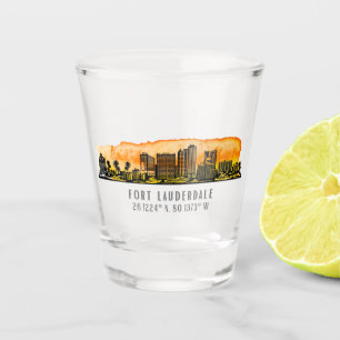 Copo De Shot Fort Lauderdale Skyline & Coordenadas