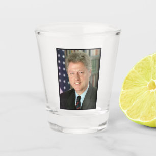 Copo De Shot Foto da Casa Branca do Presidente Bill Clinton