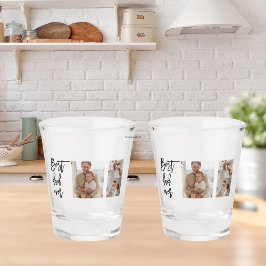 Copo De Shot Foto de Colagem de Beleza Melhor Pai Alguma Vez Of