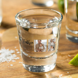 Copo De Shot Foto de Colagem Moderna com o Pai Melhor Presente