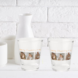 Copo De Shot Foto de Colagem Moderna e Ação de Graças Feliz