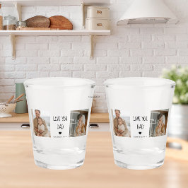 Copo De Shot Foto de Colagem Moderna e Ame Seu Pai Presente