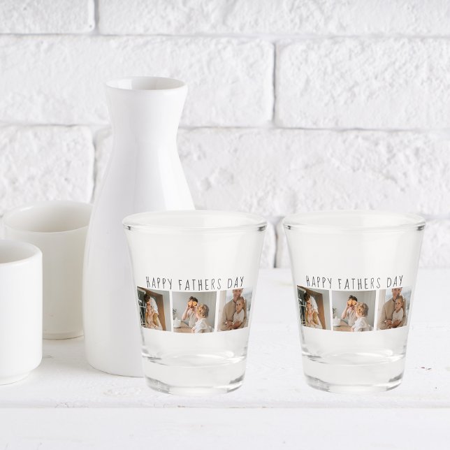 Copo De Shot Foto de Colagem Moderna e Dia de os pais Feliz Mel (Criador carregado)