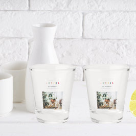 Copo De Shot Foto de Natal Moderno Simples | Feriado alegre