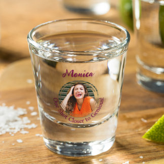 Copo De Shot Foto "One Shot Mais Perto do Genial"