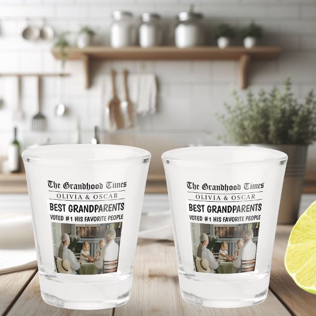 Copo De Shot Foto personalizada do melhor Pai do mundo (Criador carregado)