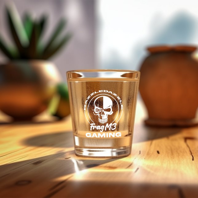 Copo De Shot FragM3 Gaming RazzleDazzle Shot Glass em branco (Criador carregado)