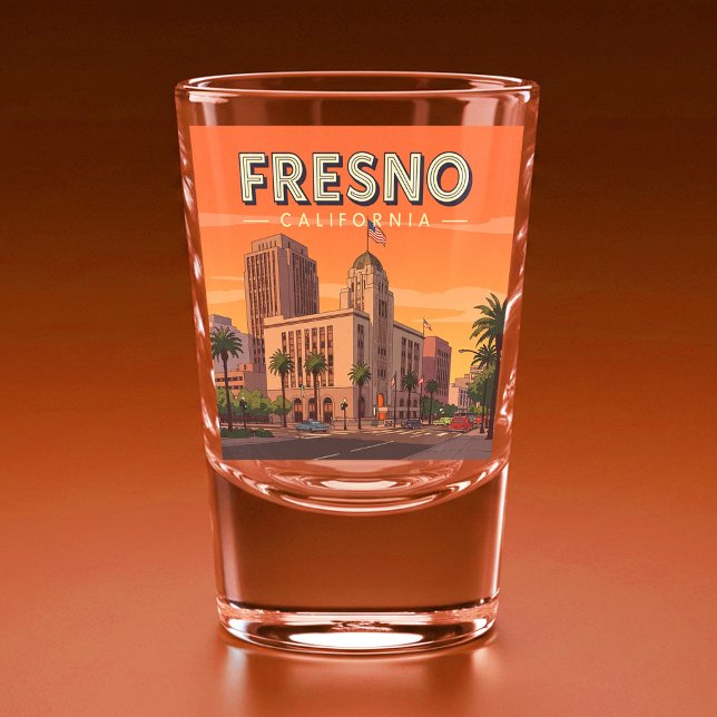 Copo De Shot Fresno Califórnia Antiga (Criador carregado)