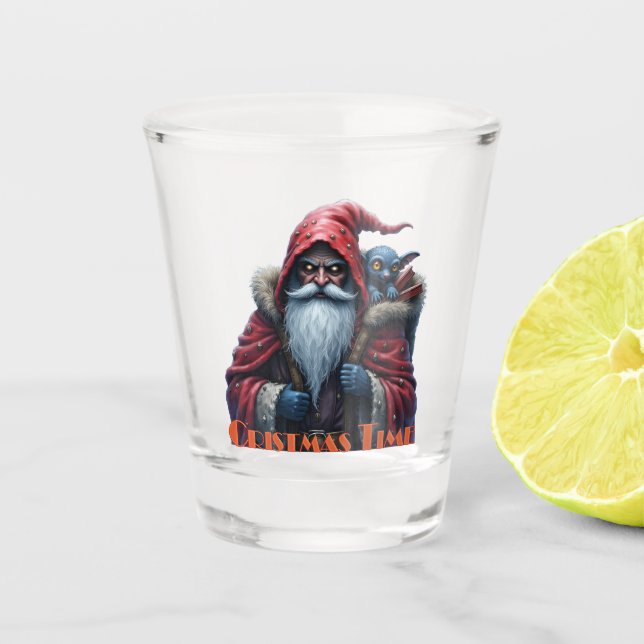 Copo De Shot Frostbite Santa & His Mischief Elf. (Frente)