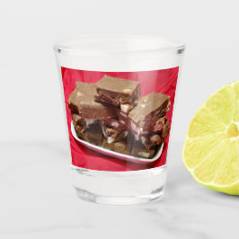 Copo De Shot Fuja De Chocolate De Cereja Em Uma Placa