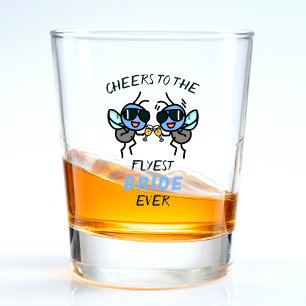 Copo De Shot Funny Fly Pun Saúde Festa de solteira Esposa Noiva