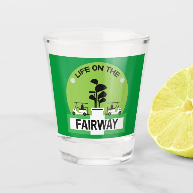 Copo De Shot Funny Golfing Pros Golfing Fanatics Sports (Frente)