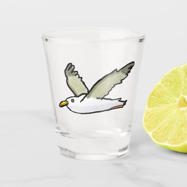 Copo De Shot Gaivota (Frente)