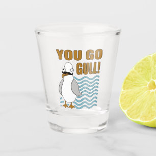 Copo De Shot Gaivota do bigode você vai gaivota