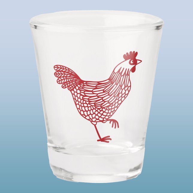 Copo De Shot Galinha Hen Beer (Chicken hen poultry shot glass)