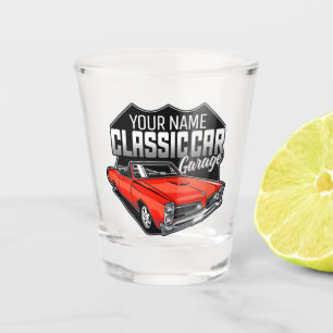 Copo De Shot Garagem Clássica Convertível 1966 Personalizada