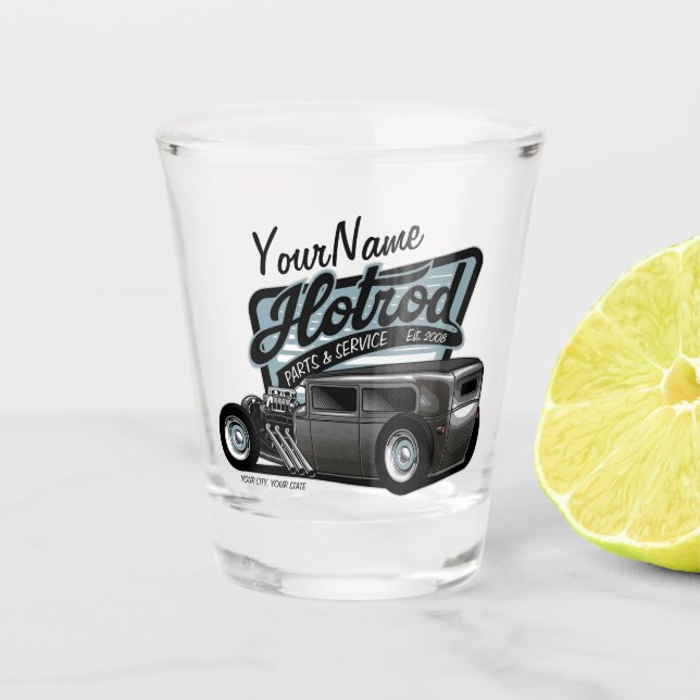 Copo De Shot Garagem Compre de velocidade do Sedan de hot Rod s (Frente)