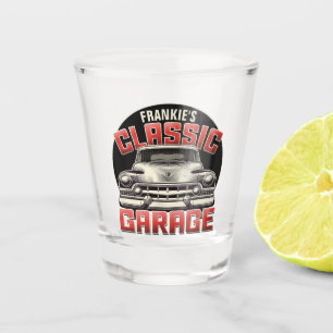 Copo De Shot Garagem de Carros Clássicos Personalizados com NOM