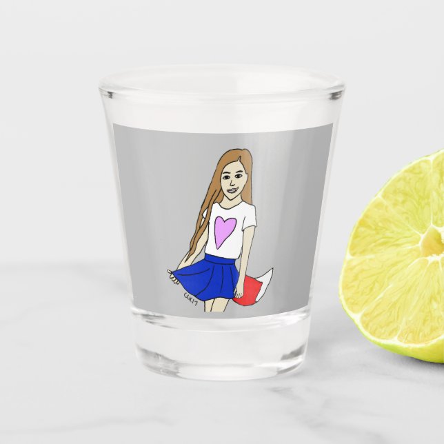 Copo De Shot garota foxy (Frente)